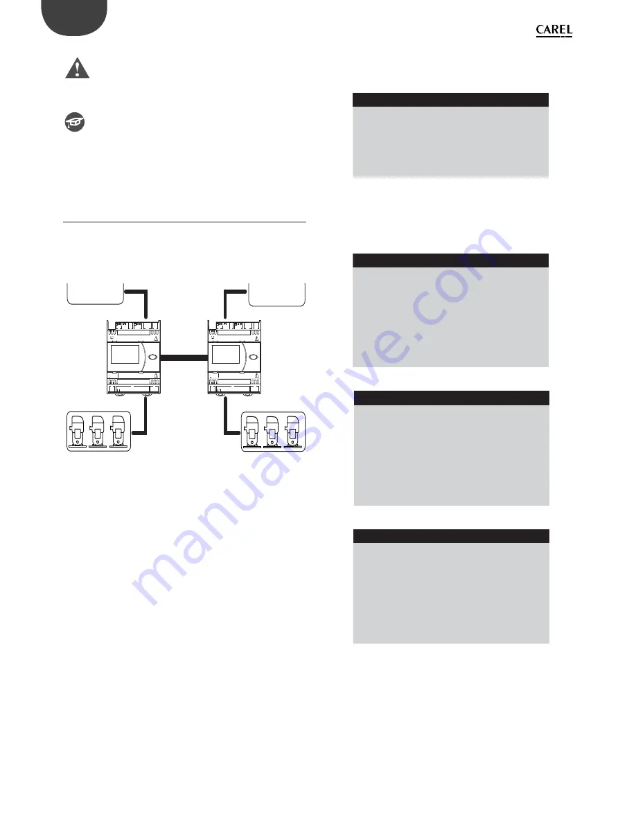 Carel pRack PR100 Quick Manual Download Page 8