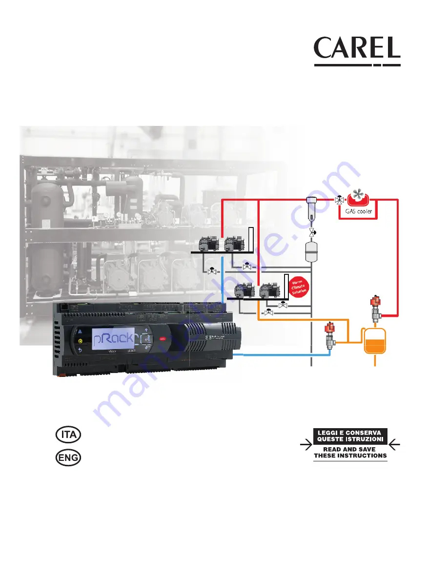 Carel pRack pR300T User Manual Download Page 1