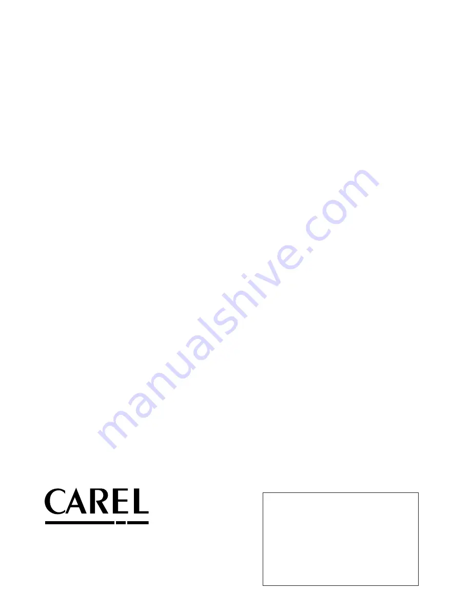 Carel uC2SE User Manual Download Page 76