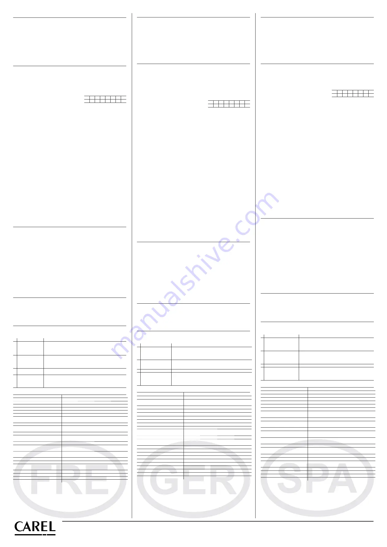 Carel WS01H02M20 Quick Start Manual Download Page 2