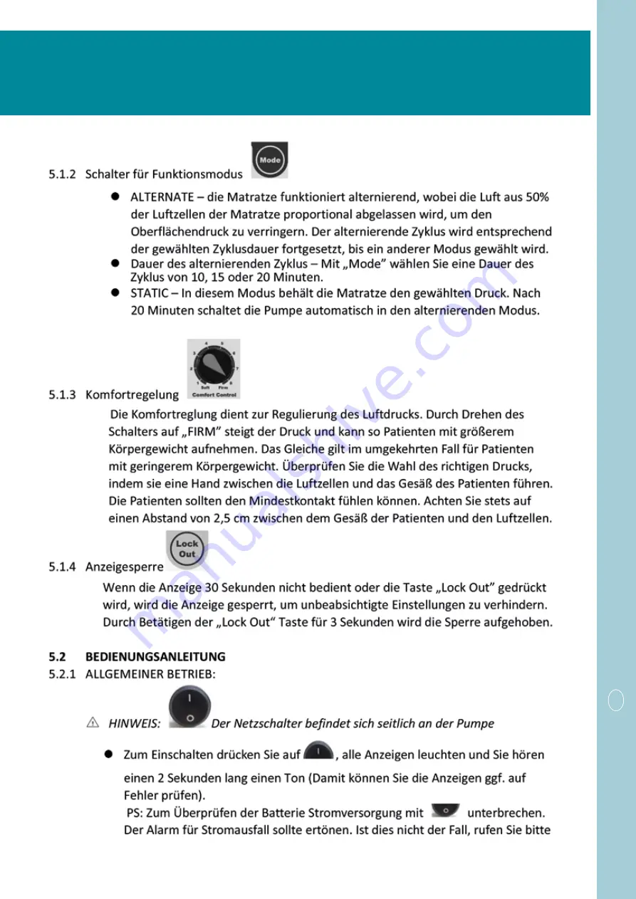 CARELIINE SAVVY 6200 Скачать руководство пользователя страница 9