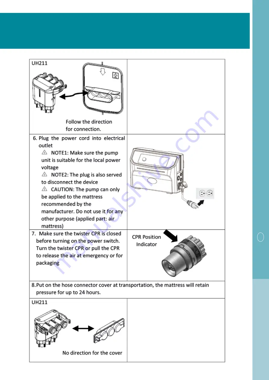 CARELIINE SAVVY 6200 Manual And User Manual Download Page 21