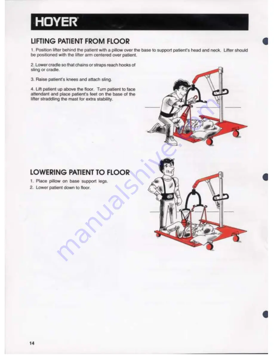 CARELINC HOYER Manual Download Page 16