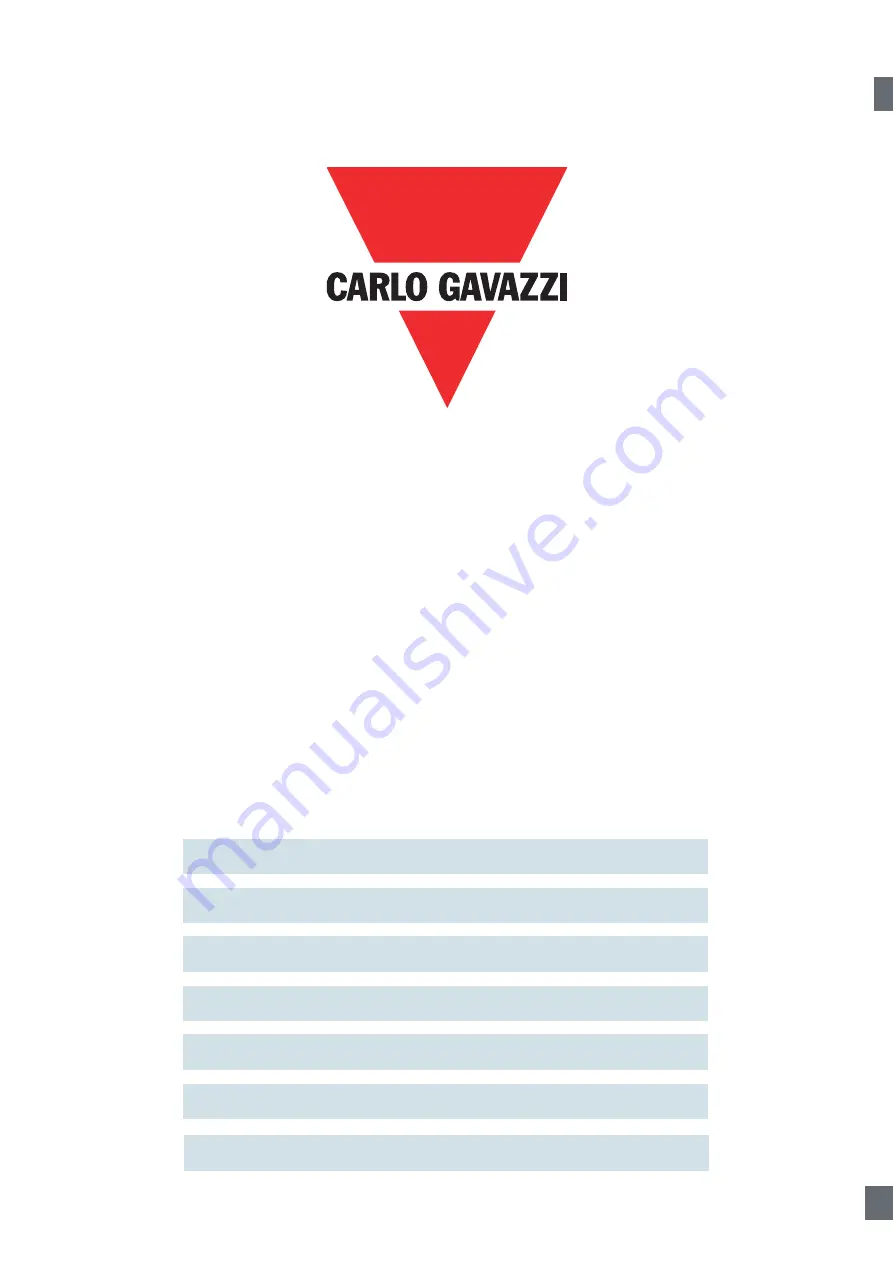 CARLO GAVAZZI PD30CTB BP Series Instruction Manual Download Page 45