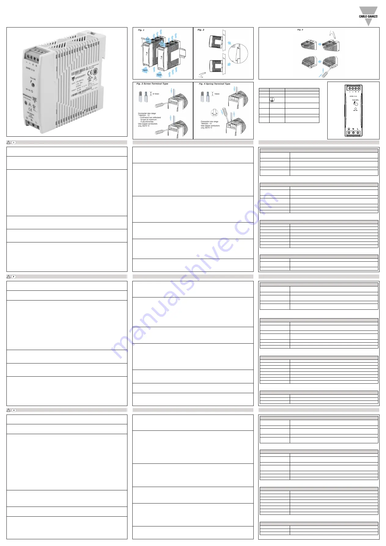 CARLO GAVAZZI SPDM Скачать руководство пользователя страница 2