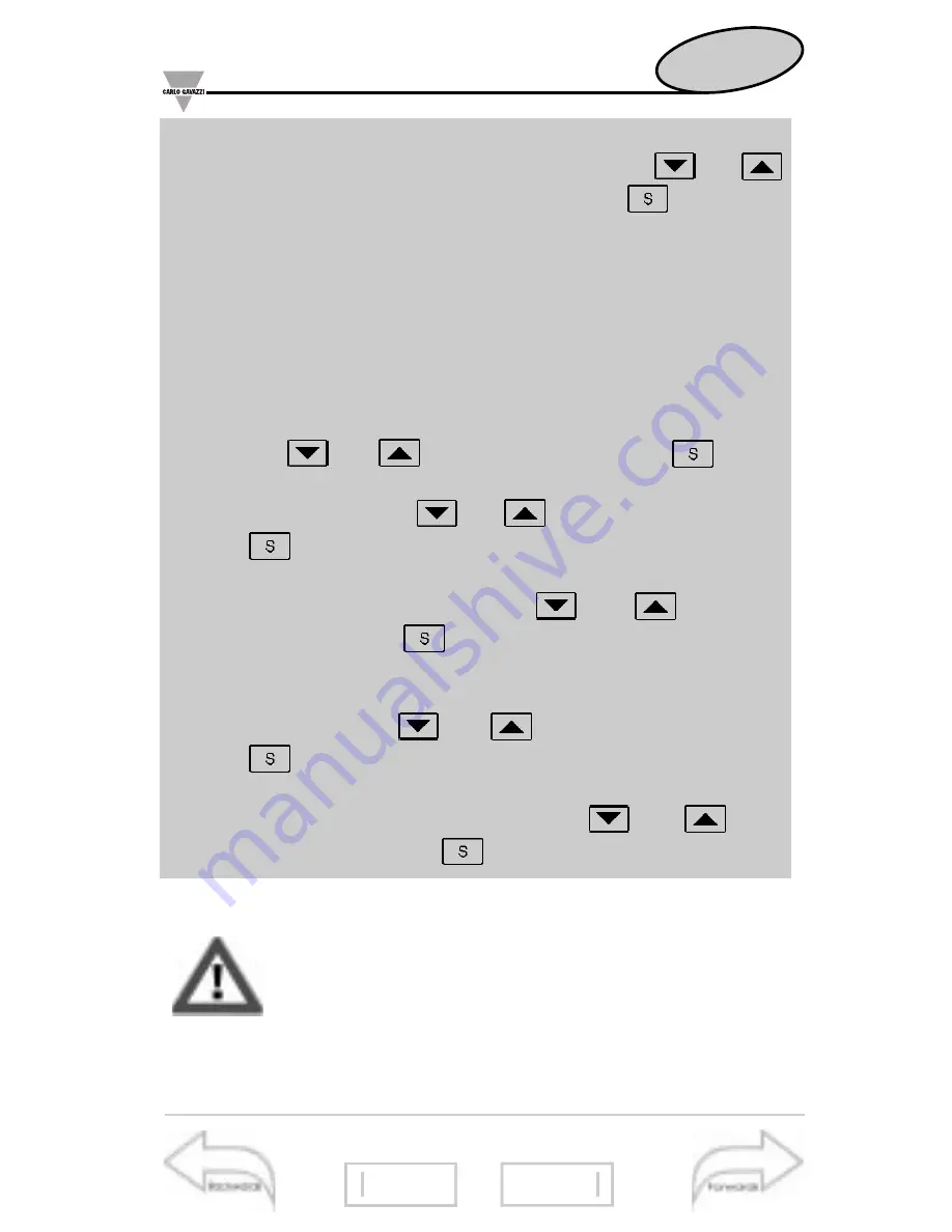 CARLO GAVAZZI WM3-96 - PROGRAMMING Instruction Manual Download Page 32