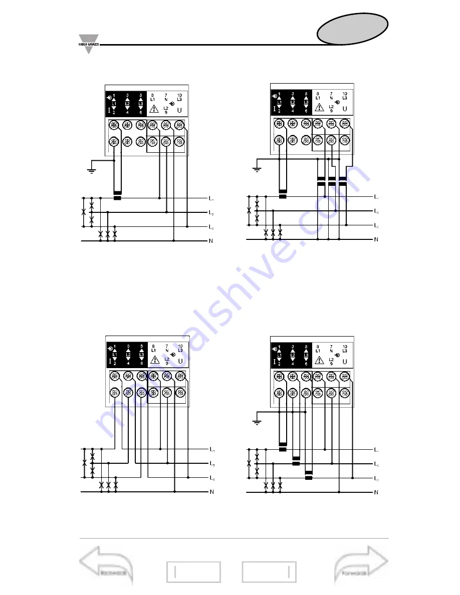 CARLO GAVAZZI WM3-96 - PROGRAMMING Скачать руководство пользователя страница 52