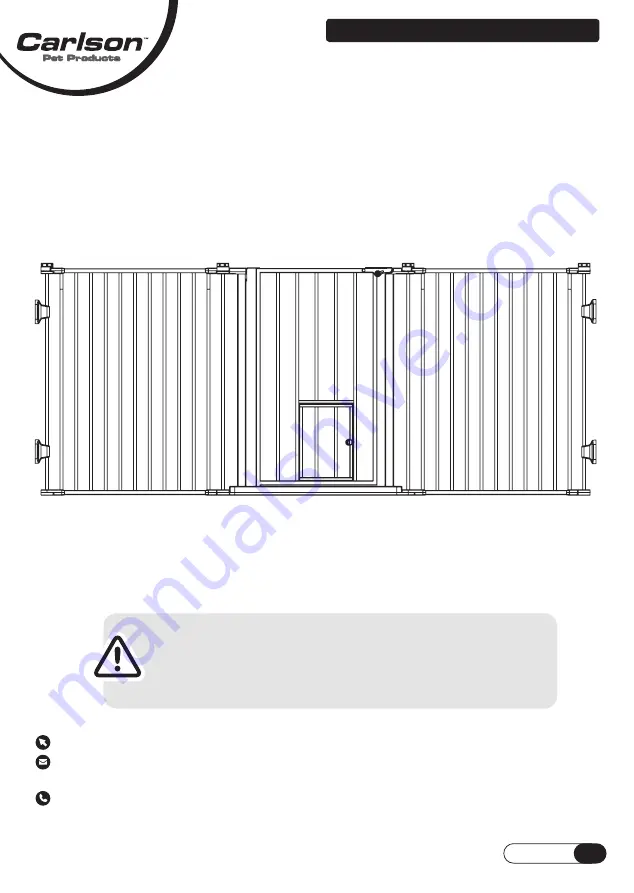 Carlson Pet Products FLEXI 1510 HPW Owner'S Manual Download Page 9