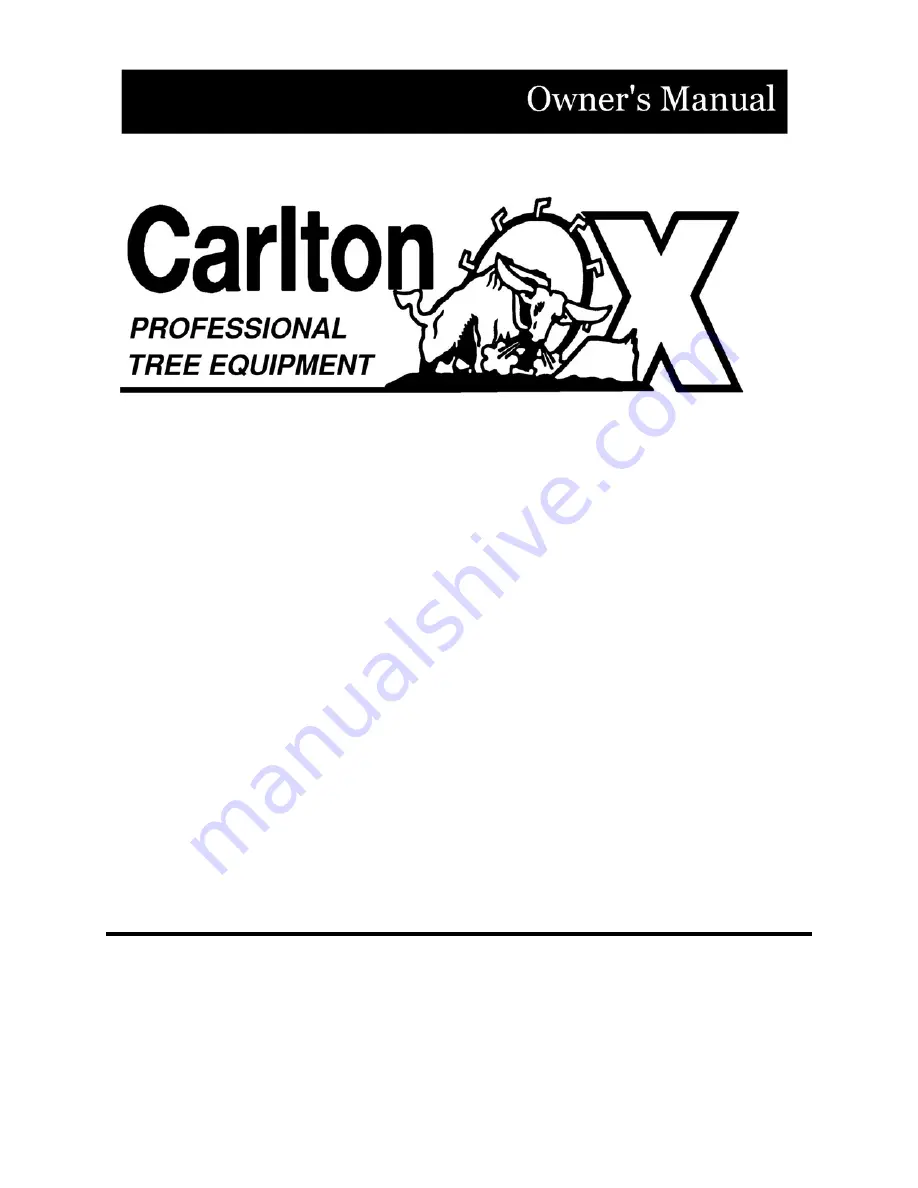 Carlton Hurricane RS Owner'S Manual Download Page 1