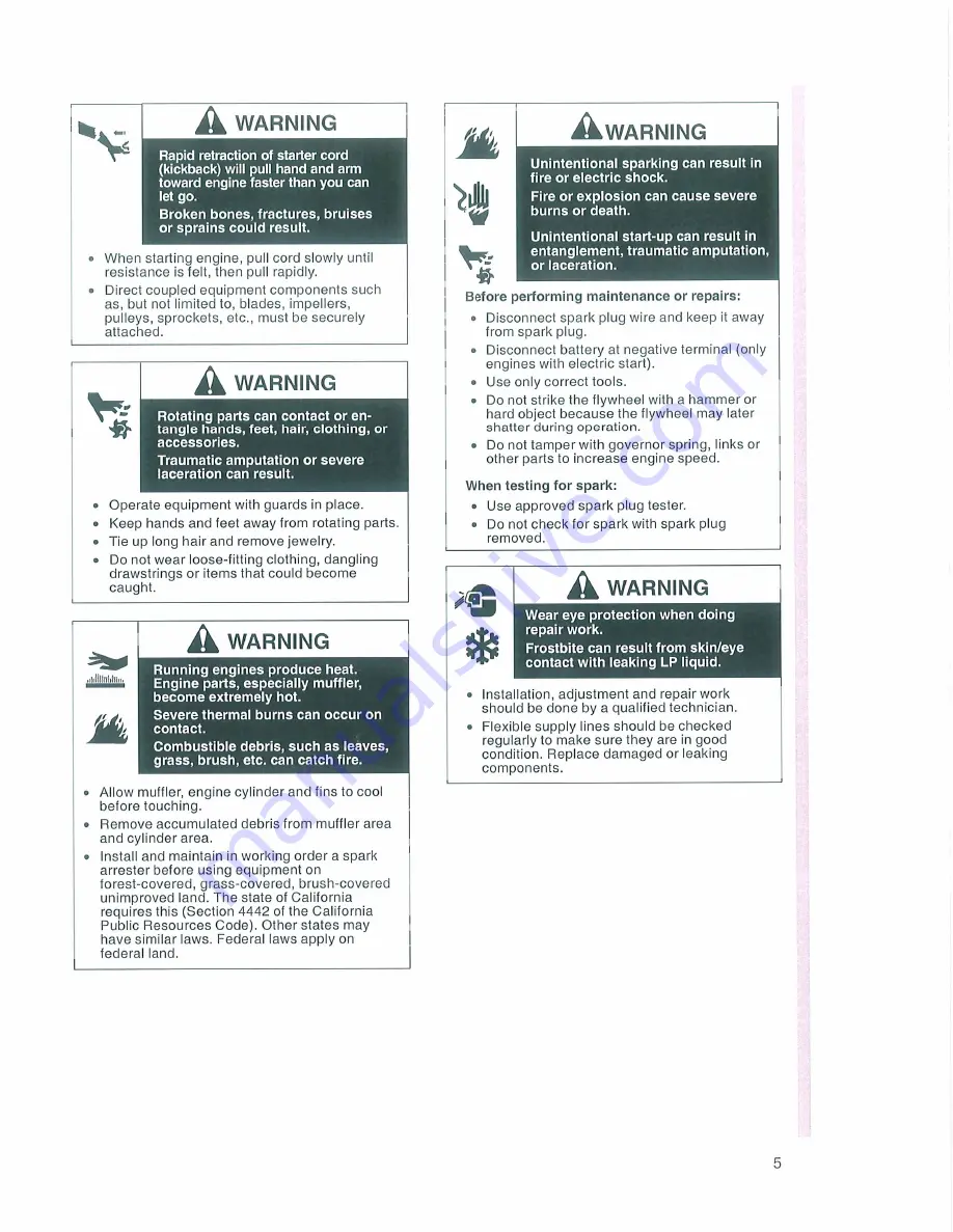 Carlton SP5014TRX Owner'S Manual Download Page 129