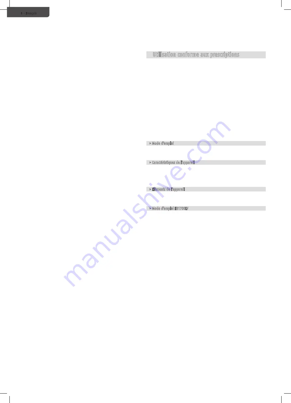 Carmen EB1700LV Manual Download Page 8