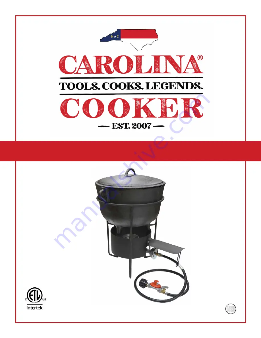 Carolina Cooker 68853A Owner'S Manual Download Page 1