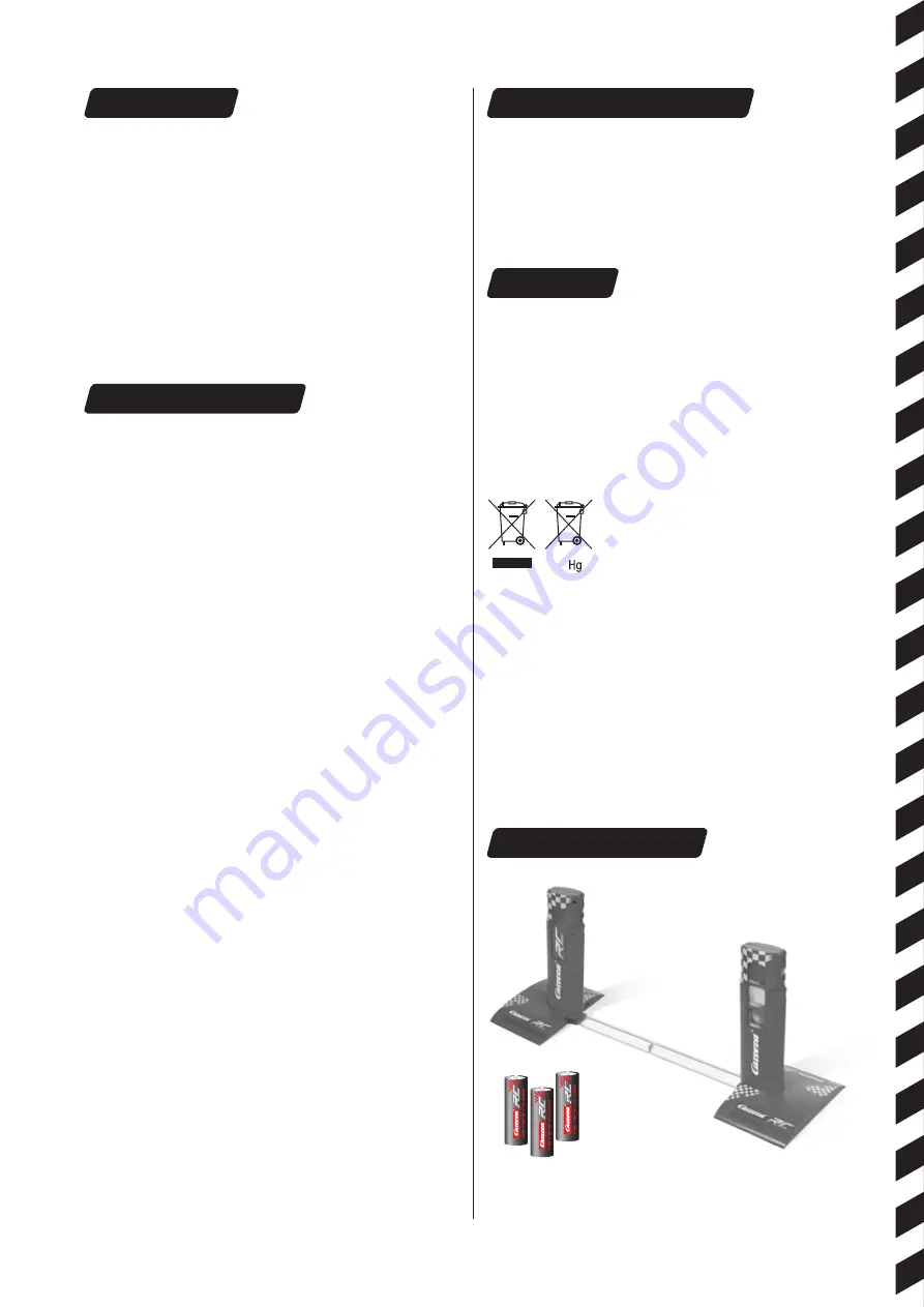 Carrera RC 800025 Assembly And Operating Instructions Manual Download Page 20