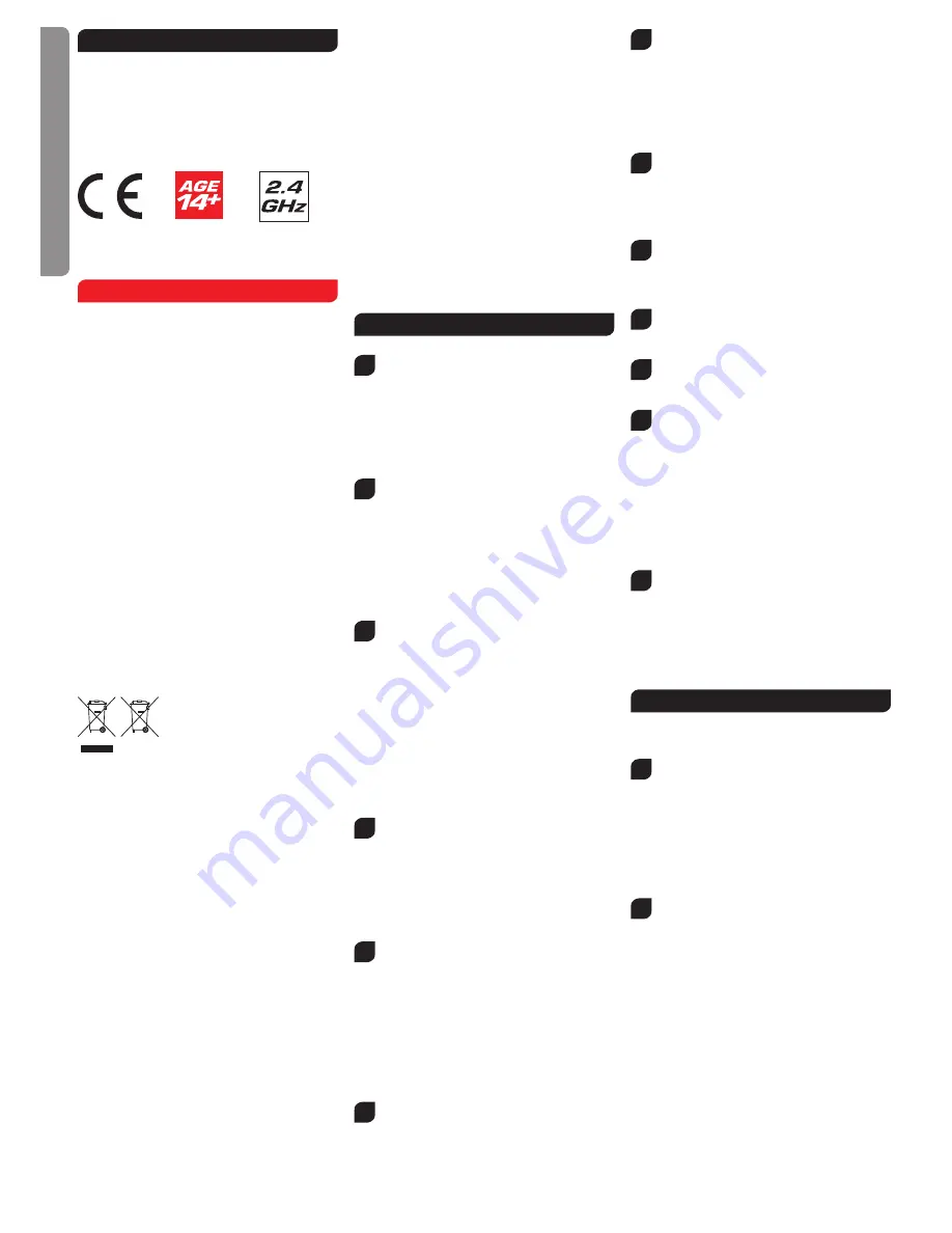 Carrera RC Red Bull NX1 Assembly And Operating Instructions Manual Download Page 18