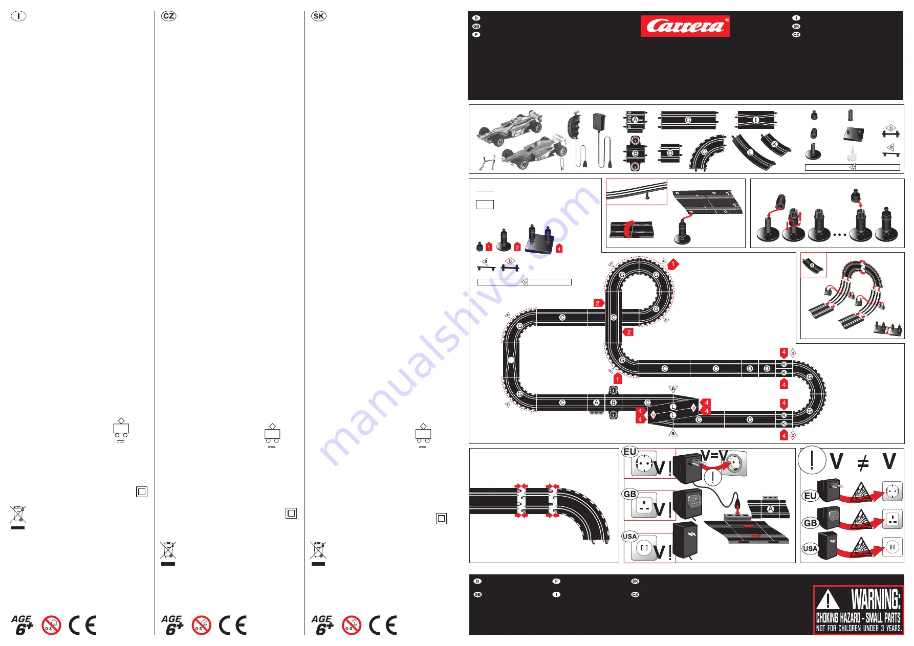 Carrera Top Race Assembly And Operating Instructions Download Page 1