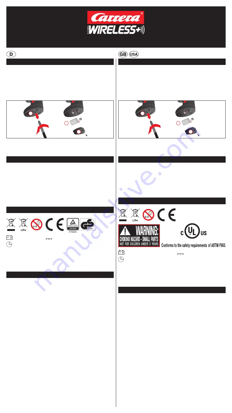 Carrera Wireless+ 2.4 GHz Manual Download Page 1