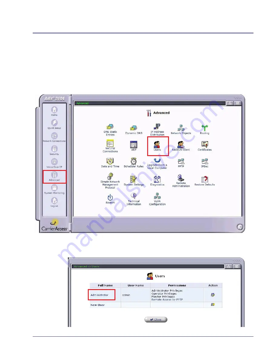 Carrier Access Bridge/Router 3104s Скачать руководство пользователя страница 25