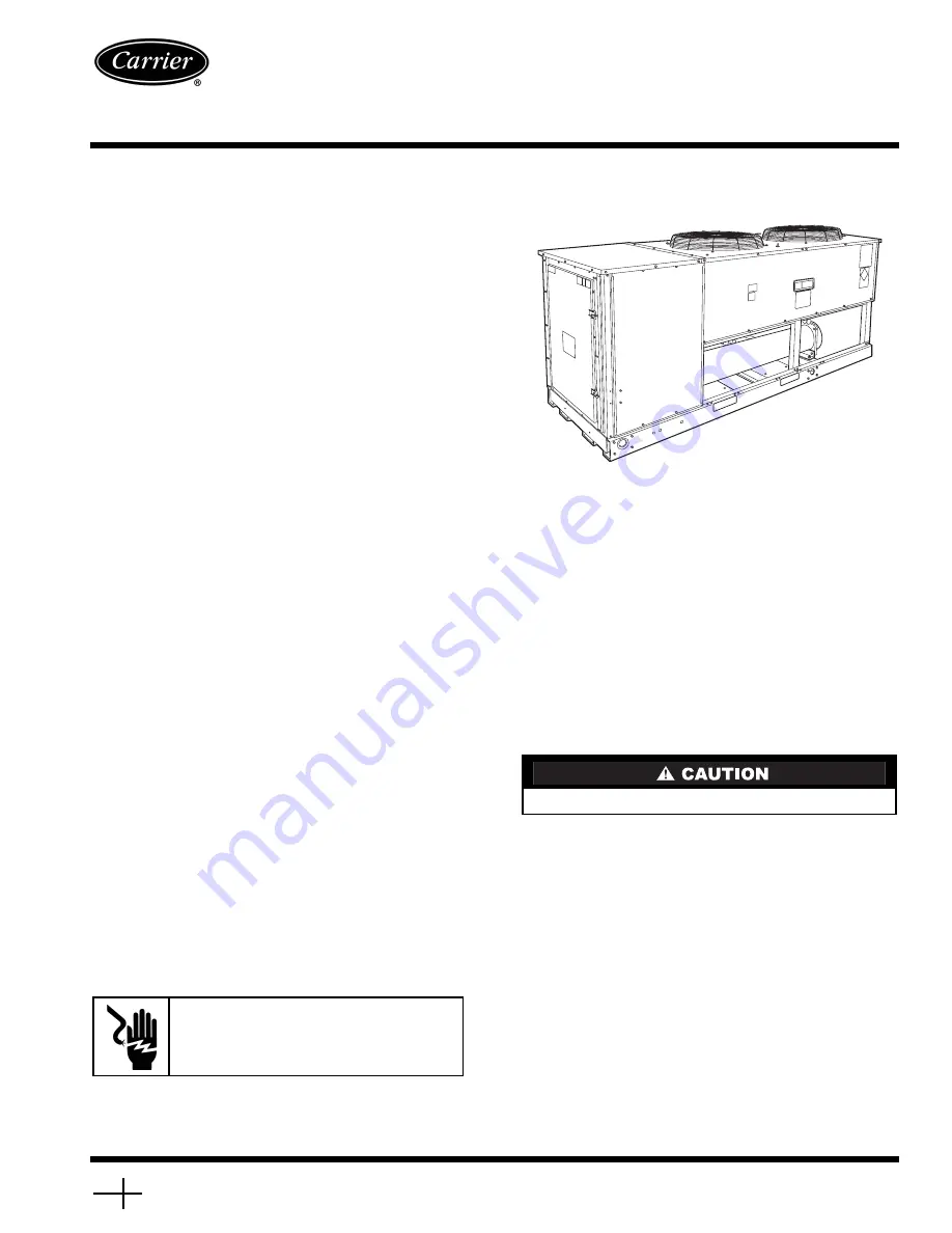 Carrier 30GTN015 Installation Instructions Manual Download Page 1