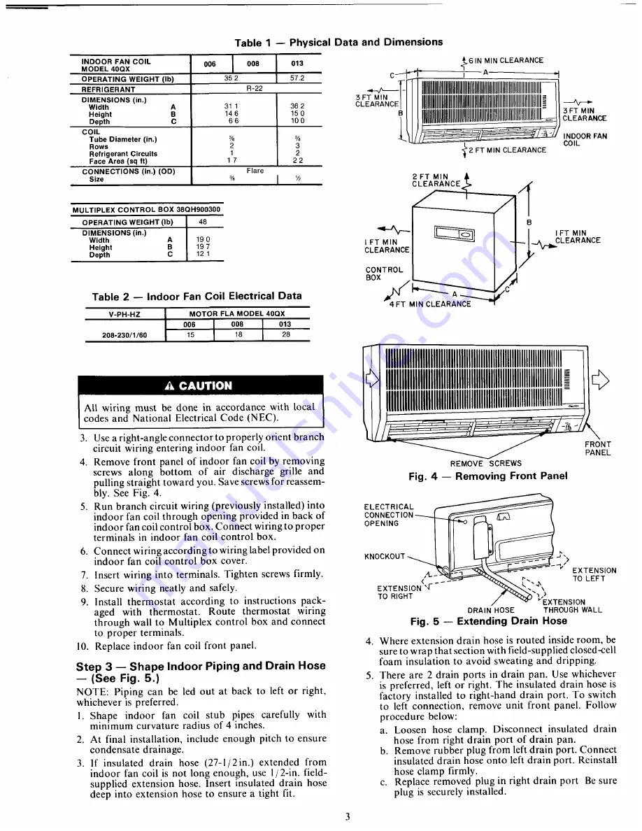 Carrier 38EH Installation And Start-Up Instructions Manual Download Page 3