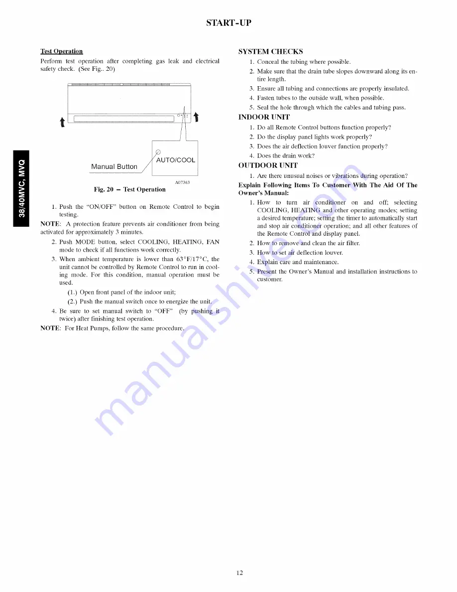 Carrier 38MVC Installation Instructions Manual Download Page 12