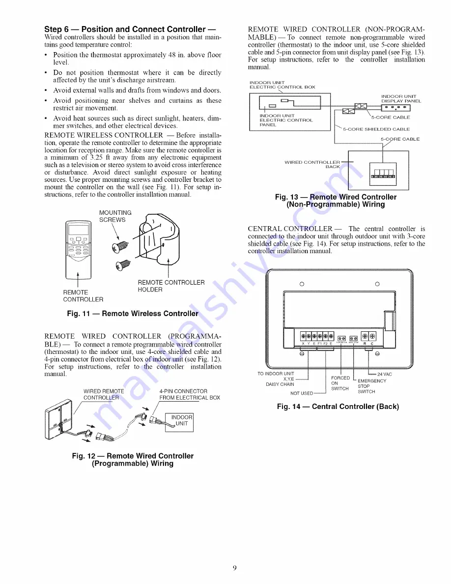 Carrier 40WAF0009 Installation And Maintenance Instructions Manual Download Page 9