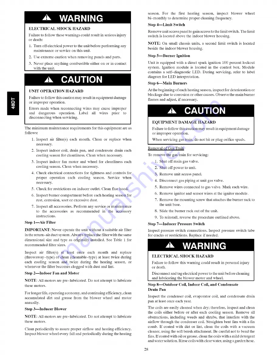 Carrier 48DT Series Скачать руководство пользователя страница 28