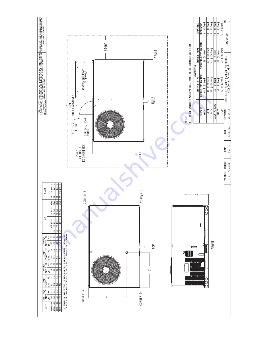 Carrier 48FC 04 Installation Instructions Manual Download Page 5