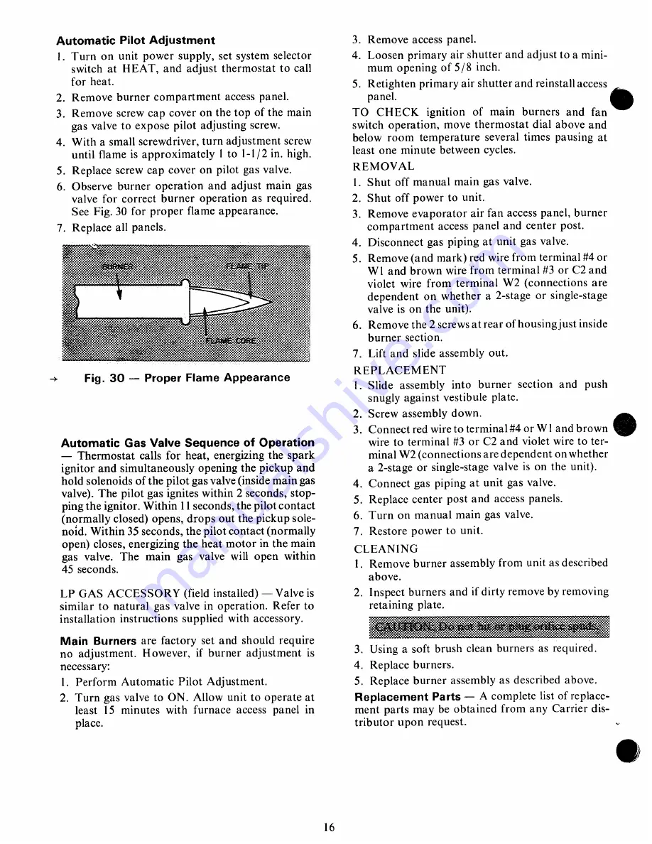 Carrier 48HD008 Installation, Start-Up And Service Instructions Manual Download Page 16