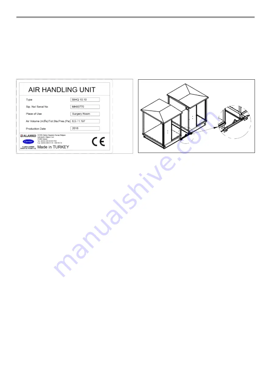 Carrier AiroVision 39 HQ Assembly/Installation, Commissioning, Maintenance Manual Download Page 24