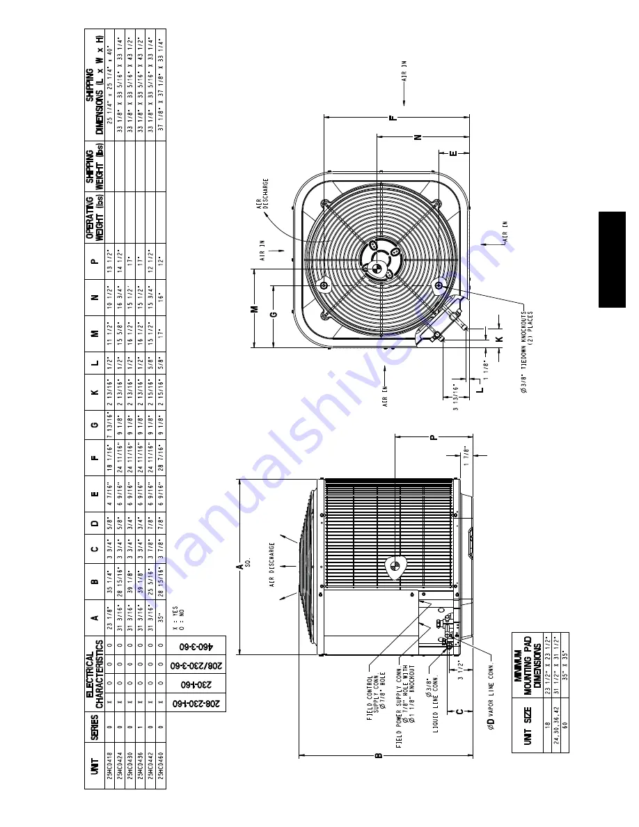 Carrier Comfort 25HCD4 Advance Product Data Download Page 9