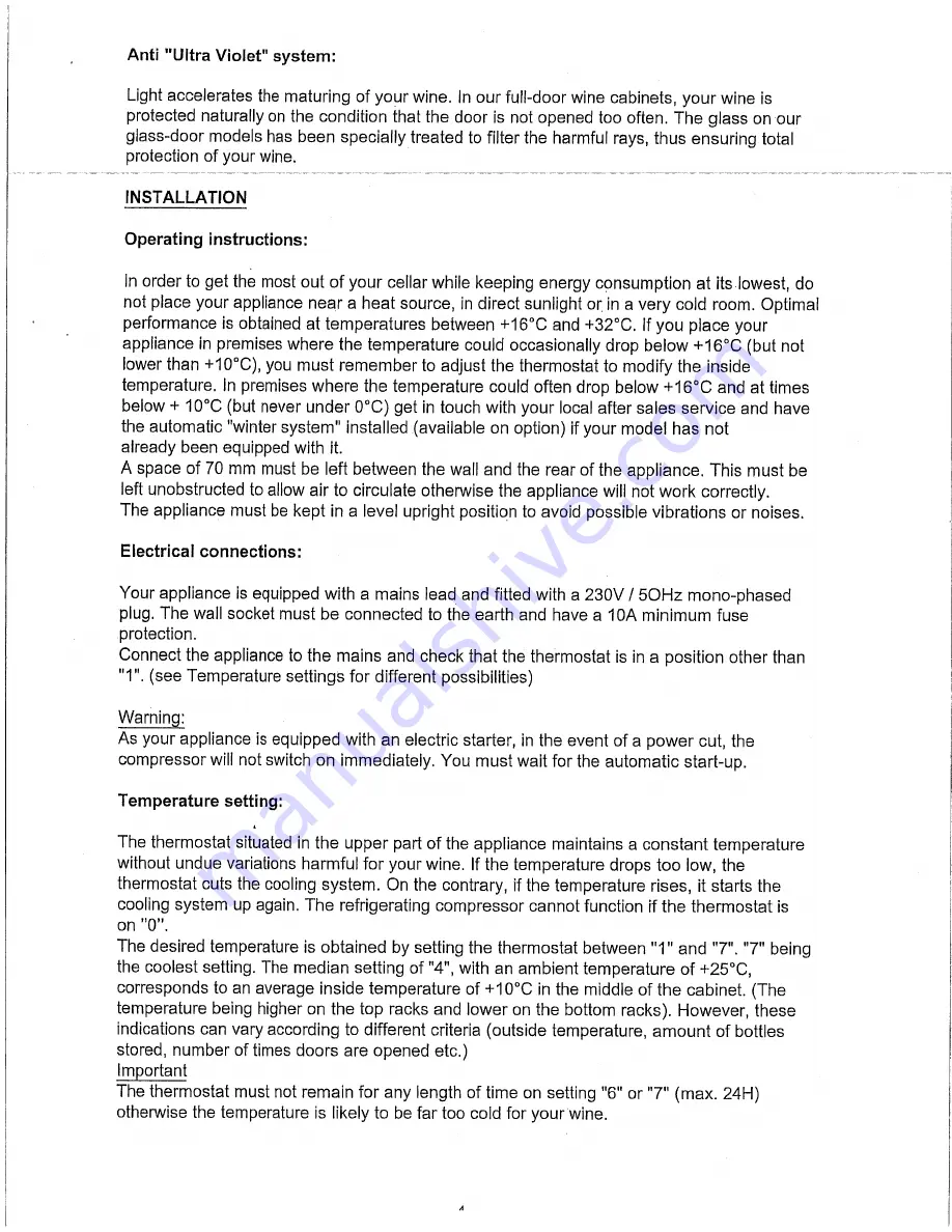 Carrier CVL185 Instructions For Use Manual Download Page 4