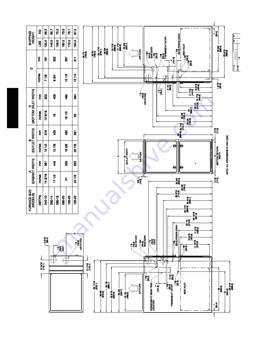 Carrier Performance 59TP5A Series Product Data Download Page 14