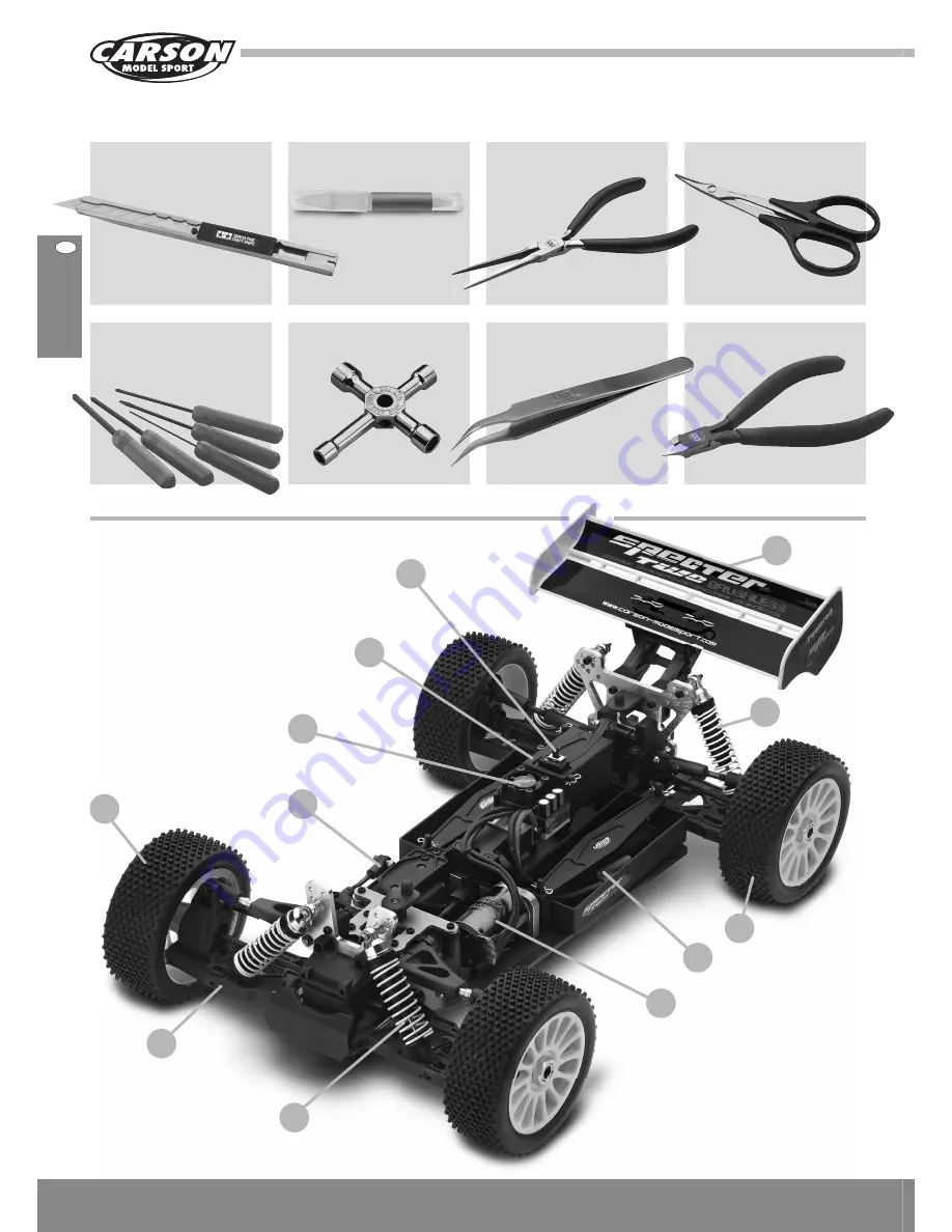 Carson Specter Two Brushless Instruction Manual Download Page 16