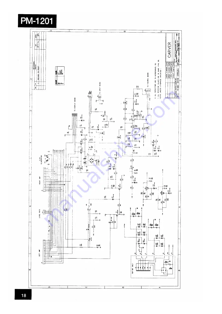 Carver Professional PM-1201 Скачать руководство пользователя страница 18