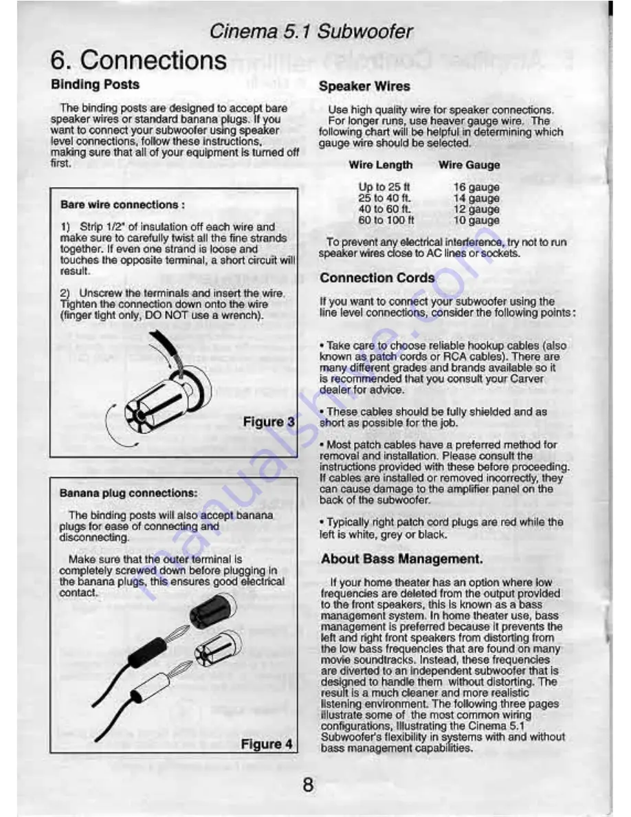 Carver Cinema 5.1 Скачать руководство пользователя страница 8