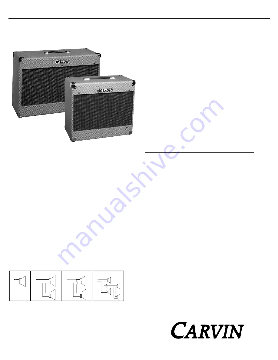 CARVIN 112E Instructions Download Page 1