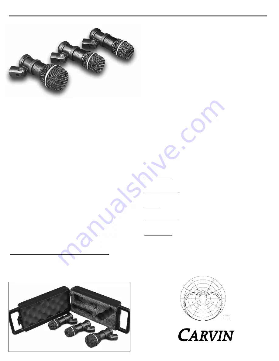 CARVIN CM30D Operating Manual Download Page 1