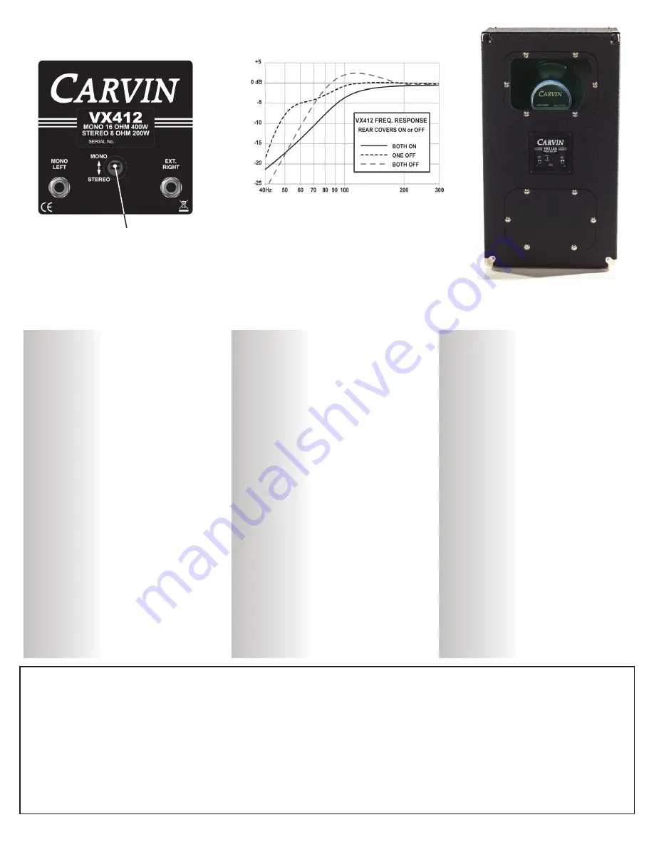 CARVIN VX412T User Manual Download Page 2