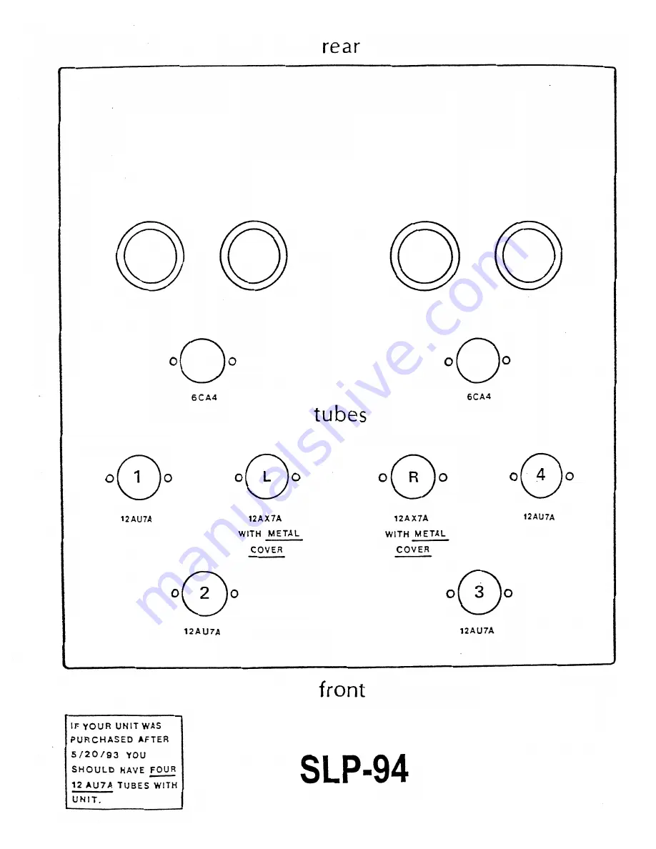 Cary Audio Design SLP-94 Operating Manual Download Page 8