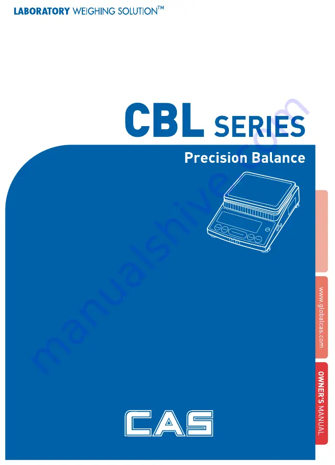 CAS CBL Series Скачать руководство пользователя страница 1