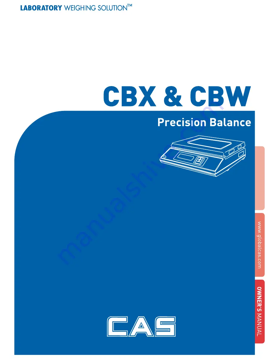 CAS CBW Manual Download Page 1