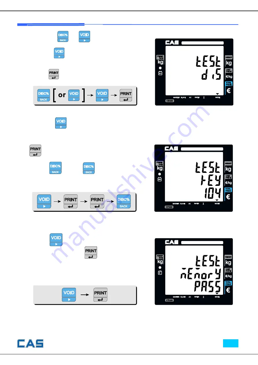 CAS CT100 Series Service Manual Download Page 25