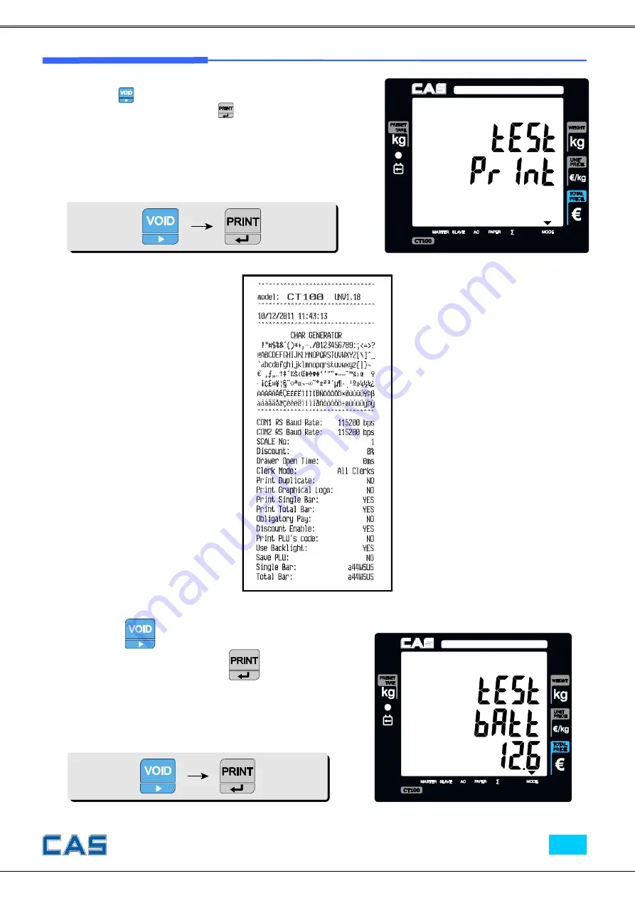 CAS CT100 Series Service Manual Download Page 26