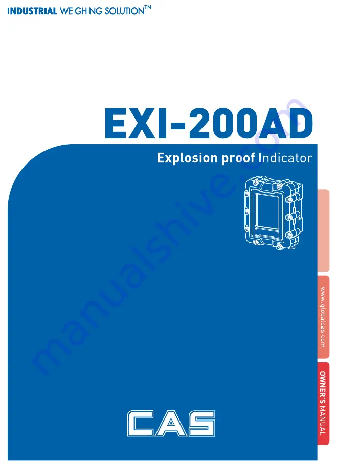 CAS EXI-200AD Manual Download Page 1