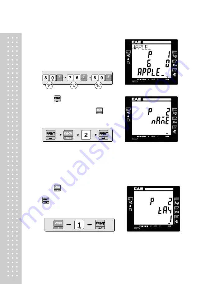 CAS RETAIL WEIGHING SOLUTION CT100 Owner'S Manual Download Page 59