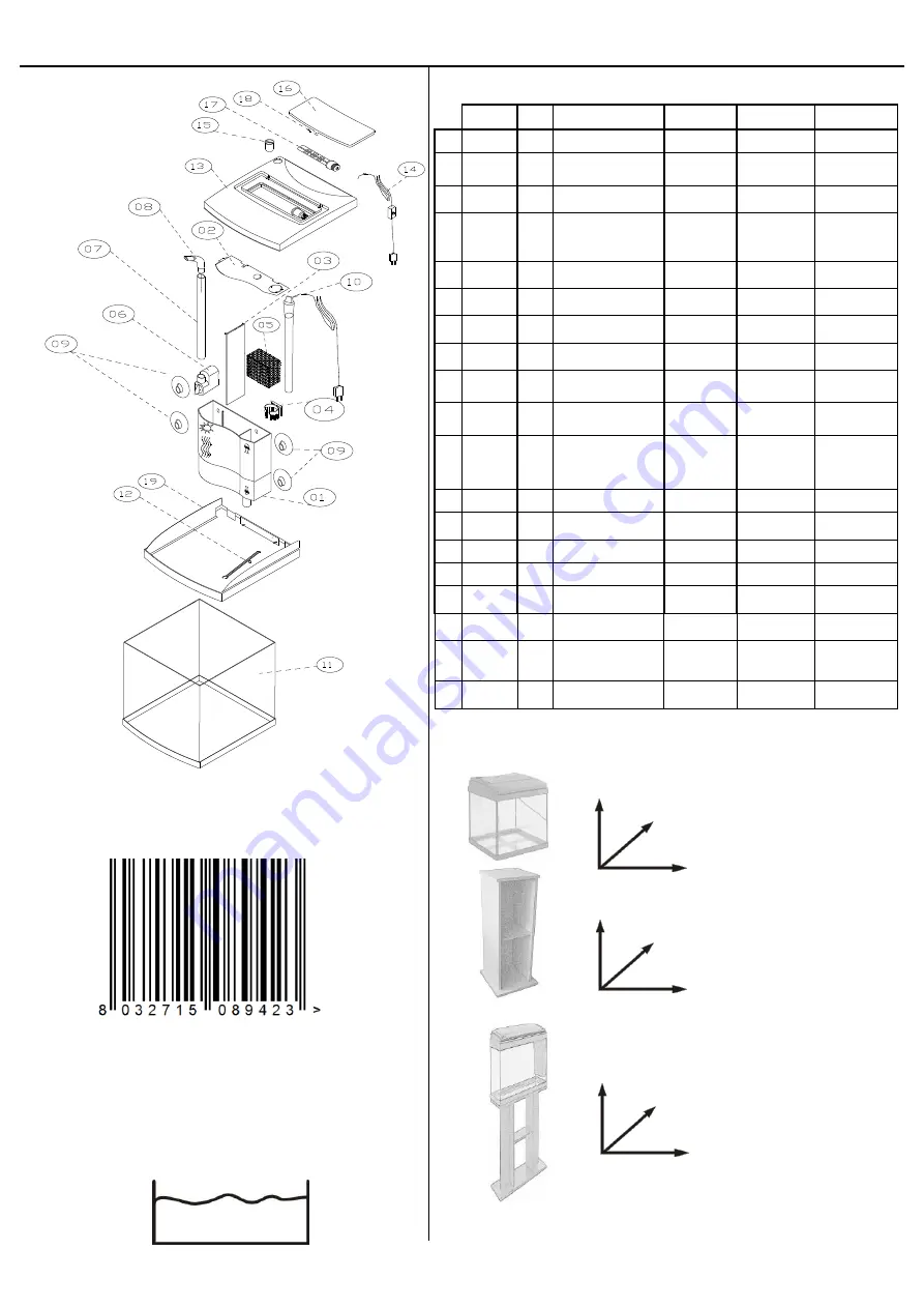 Casa Del Vetro Acquario Milo 30 Cubik Ekoline Black Instructions Manual Download Page 44