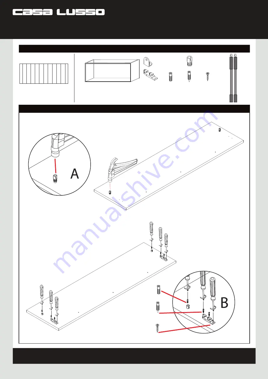 Casa Lusso CAB-1200 Installation Instructions Download Page 2