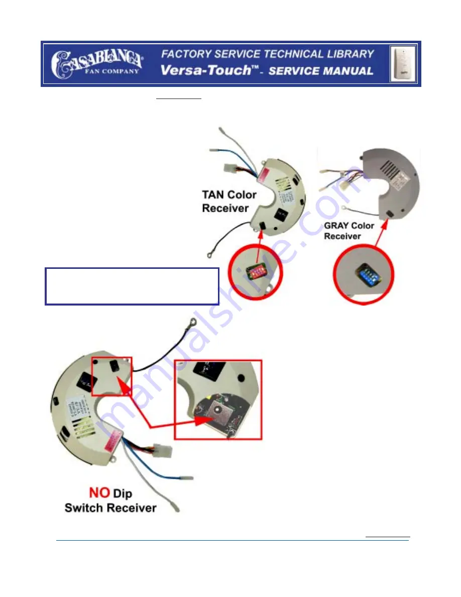 Casablanca Versa-Touch Service Manual Download Page 2