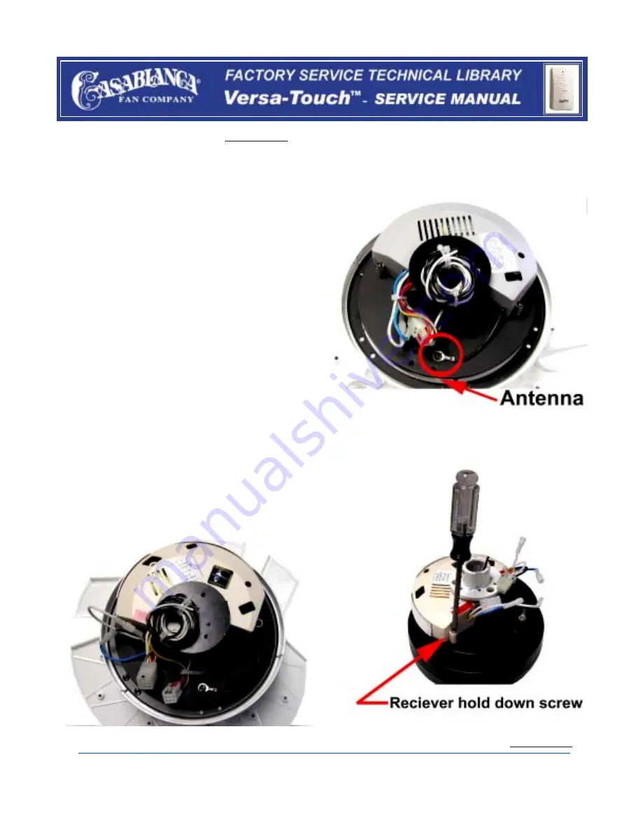 Casablanca Versa-Touch Service Manual Download Page 3