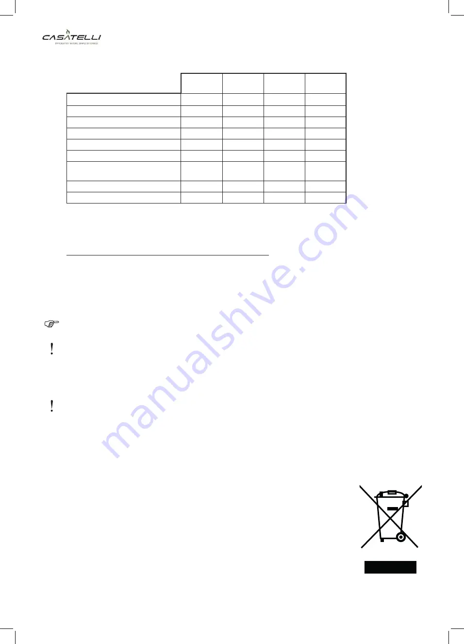 CASATELLI FILIPPO 8E General Information - Warnings - Installation - Maintenance Download Page 62